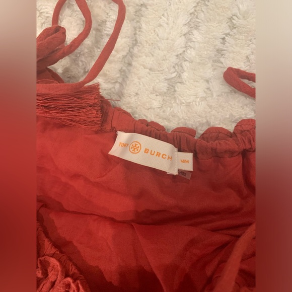 Tory Burch Long Peasant Dress Medium Boho Maxi Dress - Picture 2 of 3